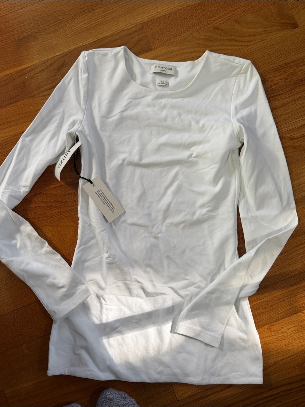 Aritzia contour collection collection, Women's Long Sleeve Crewneck White XS